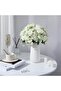 Artificial White Peony Flowers, 3-Pack Silk Bouquets with Plastic Stems for Home & Wedding Decor - 2