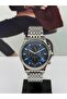 Silver Men's Watch 5 Atm Waterproof Sapphire Crystal3 Years Warranty Navy Blue