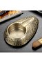 Metal Portable Cigar Ashtray, Luxury Anti-Slip (Gold) - 7