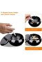 Poicbor Ashtray with Lid - Windproof Stainless Steel, Smokeless, Gold - 4