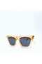 Sunglasses Cat Eye Light Brown Smoked Glass 50-15/140 - 3
