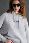Chargelle Women's Organic Cotton Fleece-Lined Regular City Themed Printed Hooded Grimelange Sweatshirt - 3