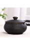 Ceramic Ashtray with Lid, Windproof Outdoor Desktop Ash Holder (Black) - 2