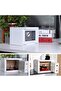 Mini Digital Safe Box Personal Locker for Cash Money Passport Watches 2.3kg (17x23x17cm) White - 3