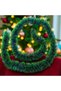 2 Meters Matte Light Dark Green Christmas Neck Glitter Light Dark Green Soft Neck Garland Decoration Glitter