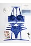 Women Plus size Lingerie Set Lace with Garter Belts Sexy Teddy Babydoll Bodysuit Lingerie Sets - 4