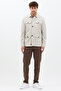 Fred Men's Stone Italian Cut S Slim Fit Spring-Autumn Trench-Coat-Jacket - 8