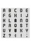 Stencil Letter Painting Template X054 Letter Height 7 cm - 2