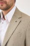 Savin Men's Mink Polyviscon Fabric Mono Collar Cover Pocket Half Lining Slim Fit 2-Piece Suit - 2