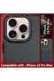 iPhone 16 Pro Max Leather Card Case with 1-2 Card Holder (Dark Blue) - 6