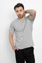 Crew Neck Casual Cotton Soft Textured Comfort Fit Basic T-Shirt
