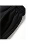 Winter Women's Cotton Lined Fleece-Lined Black Sweatpants Comfortable Wear Loose Fit Does Not Collect Hair - 7