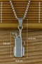 Stainless Steel Men's Golf Bag Pendant for Golf Enthusiasts - 5