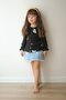 Girl's Lace Collar Denim Skirt Set - 3