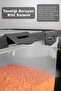 4-Piece 15 Lt Sliding Lid Grain Storage Container - Sliding Locking Lid Sugar Flour Container Food Storage Container Gray - 4