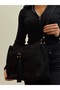 Marilla 100% Genuine Nubuck Loose-fitting, Soft Leather Tasseled Elegant Design Shoulder and Crossbody Bag - 2