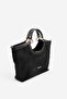 Black - Black Suede Women's Handbag Sp1189 - 2