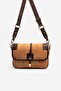 Taba - Brown Suede Women's Crossbody Bag Sp1182