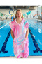 Trevo Unisex Towel Poncho Swimmer Racing Training for Pool and Sea K Hooded Bathrobe