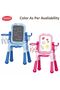 4-in-1 Kids Writing Board with Chair – Magnetic Whiteboard & Chalkboard Double-Sided - 3