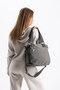Waterproof Parachute Fabric Women's Bag with Crossbody and Shoulder Straps - 3