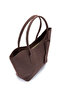 Double Handle Suede Hype Women's Shoulder Bag Brown - 4