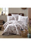 Ranforce 100% Cotton Double Duvet Cover Set Semeran V1 Beige