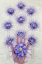 Lilac Brooch Ornament, Bride and Groom Dowry Wedding Engagement Convoy Bride's Car Circumcision Henna Ornament 5 Pieces - 6