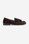 Lupen Brown Suede Tasseled Genuine Leather Women's Loafer Shoes - 6