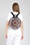Fargin Ethnic Authentic Bohemian Round Embroidered Backpack Daily Travel Backpack - 3
