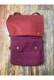 Geronimo Leather Cover Backpack Daily Use Camping Travel Bag School Bag
