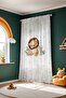 Little Lion and Rainbow Patterned Children's Baby Room Background Curtain (Single Wing Pricing) - 4