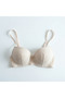 Women's Lace Unpadded Underwire Ecru Color Bra Bb2071