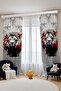 Red King Lion Patterned Children's Baby Room Background Curtain (Single Wing Pricing) - 3