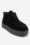 Melia Black Suede Genuine Leather Women's Ankle Boots - 3