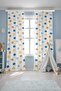 Colorful Polka Dot Patterned Children's Baby Room Background Curtain (Single Panel Pricing) - 3
