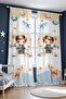 Astronaut Exploring Patterned Children's Baby Room Background Curtain (Single Panel Pricing) - 3