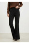 Flared Atlas Trousers-Black - 2
