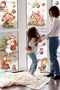 Cheerful Children Christmas Glass Wall Door Sticker Set New Year Decorations - 2