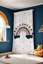 Polka Dot Rainbow Patterned Children's Baby Room Background Curtain (Single Panel Pricing) - 4