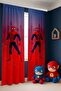 Red Spider-Man Patterned Children's Baby Room Background Curtain (Single Panel Pricing) - 3