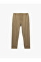 Viscose Blended Pocket Detailed Relaxed Cut Waist Lace up Trousers - 3