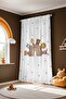 Coffee Rainbow Safari Patterned Children's Baby Room Background Curtain (Single Panel Pricing) - 4