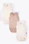 Athlete Body 3-Piece (Cute Bear) Beige