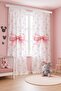 Pink Floral Star Bow Patterned Children's Baby Room Background Curtain (Single Wing Pricing) - 3