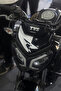 White Color Head Detail Sticker with R Logo for Tvs Raider - 2