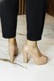 Carolina Ten Vegan Open-Front Round-Toe Thick Platform Heeled Shoes - 3