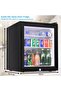40L Glass Door Beverage Cooler with Key Lock for Bed Room, Zero Noise, Thermoelectric, No Compressor - 3