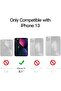 Magnetic Case for iPhone 13 6.1-Inch Compatible with MagSafe - Translucent Matte Back (Black) - 2