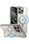 360 Degree Rotatable Ring Case for iPhone 16 Pro 6.3-Inch (Natural Titanium)